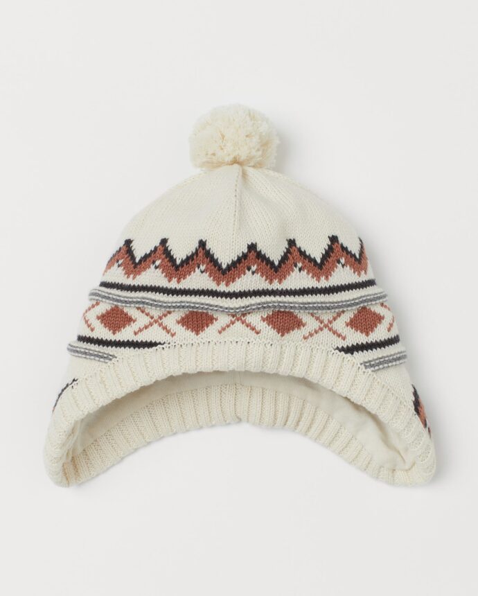 Jacquard knit Hat